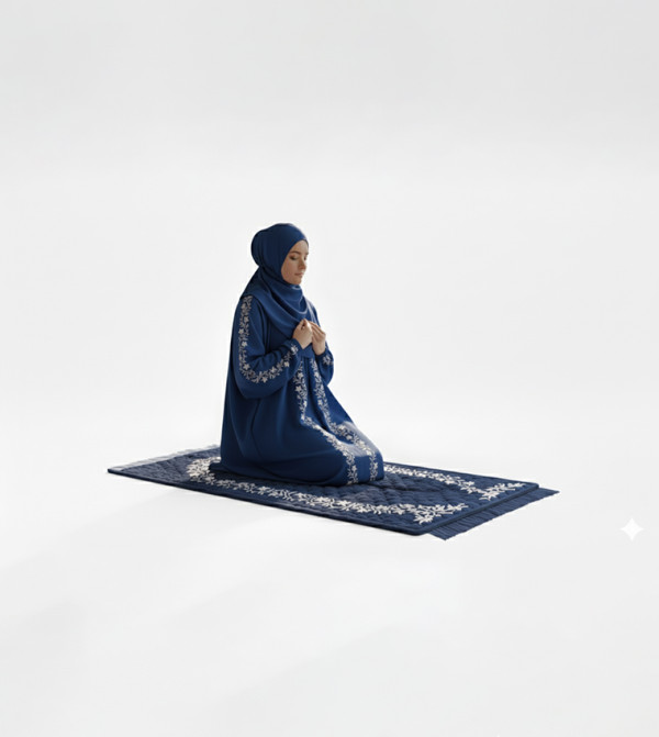 HM  - NAVY BLUE Abayas