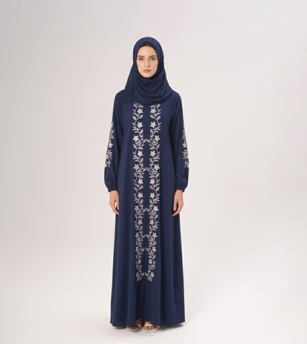 HM  - NAVY BLUE Abayas