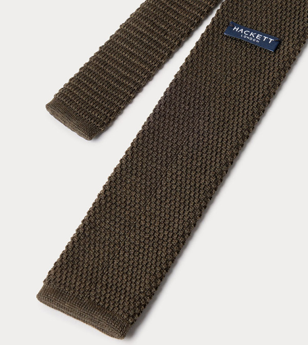 Hackett  Slim Ties - Olive Slim Ties