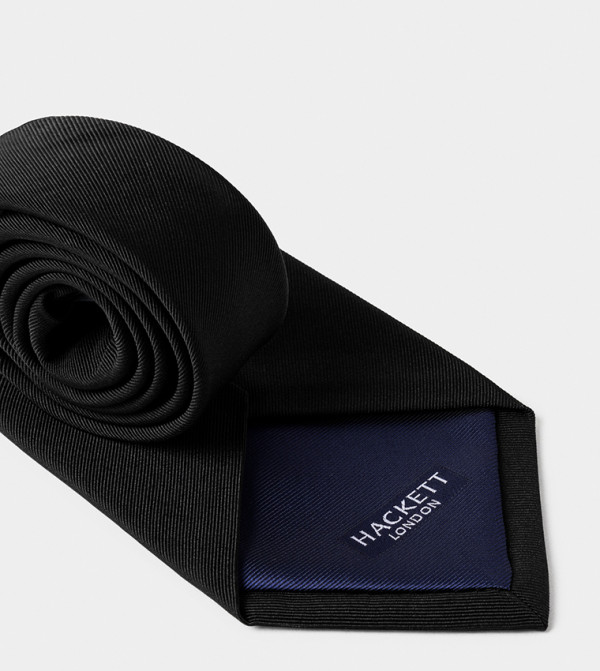 Hackett  Ties - BLACK Regular Ties