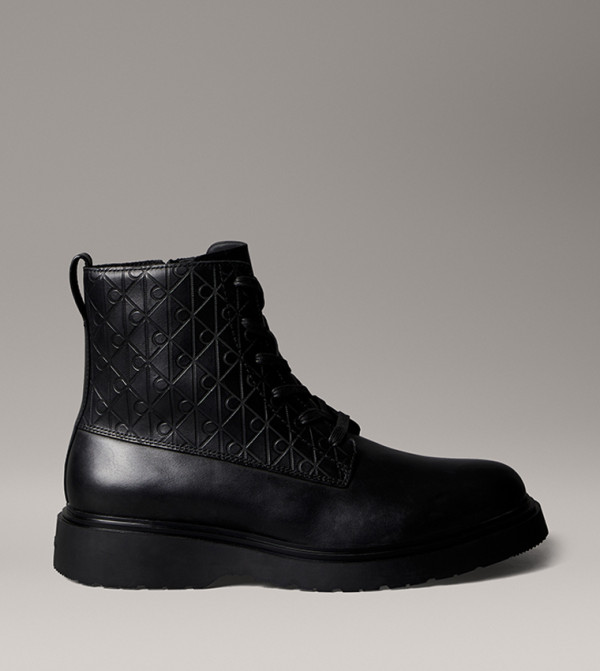 Calvin Klein  Boots - Black Lace up Boots