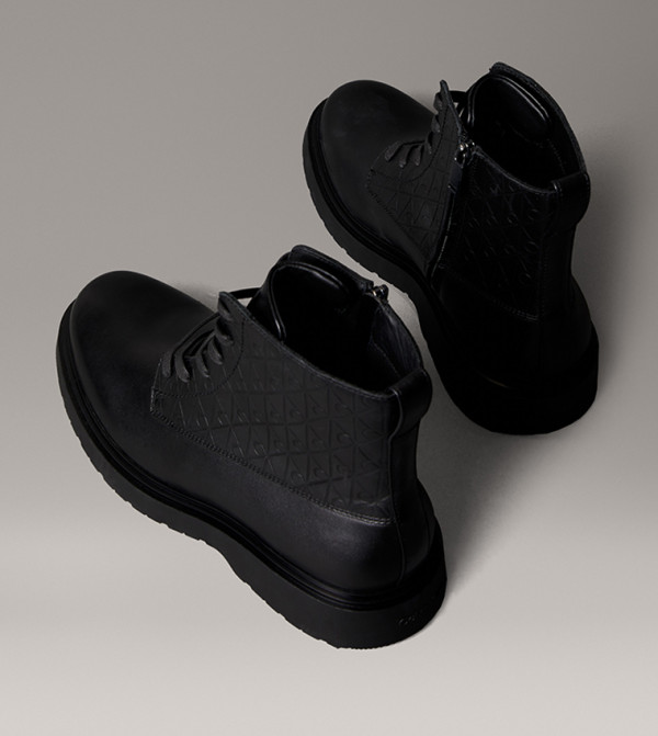 Calvin Klein  Boots - Black Lace up Boots