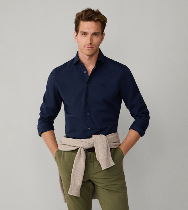Hackett Hackett - Navy Long Sleeves