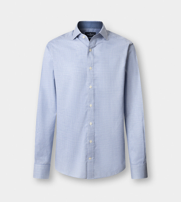 Hackett  Shirts - Blue Long Sleeves