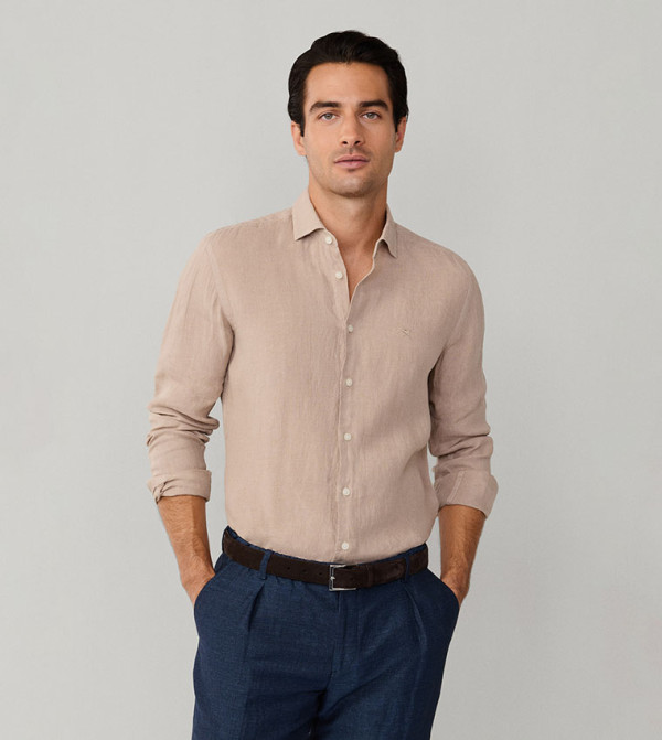 Hackett  Clothing - Beige Long Sleeves