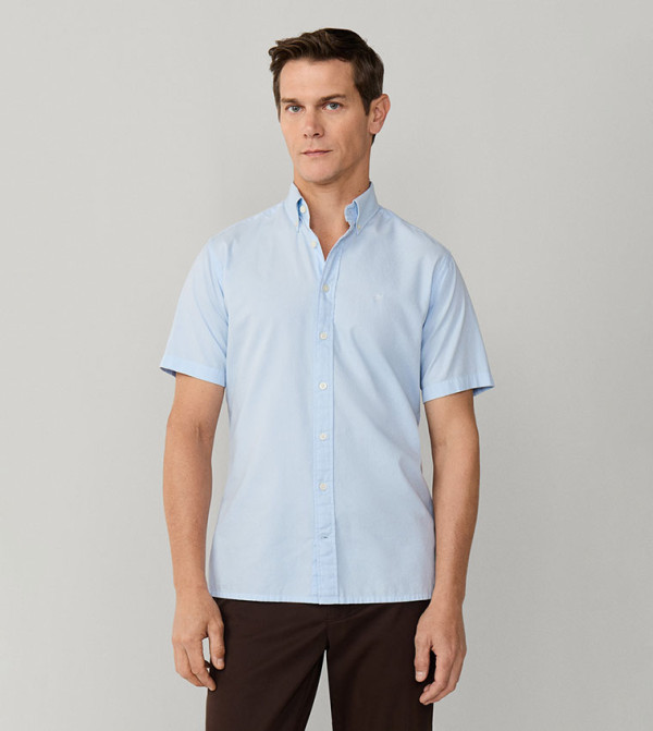 Hackett  Clothing - Blue Short Sleeves