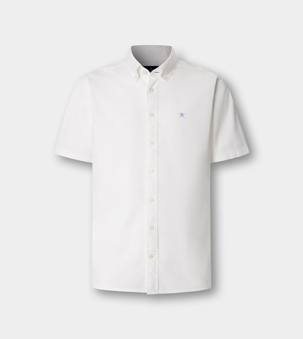هاكيت  قمصان رسمية   - أبيض Short Sleeves