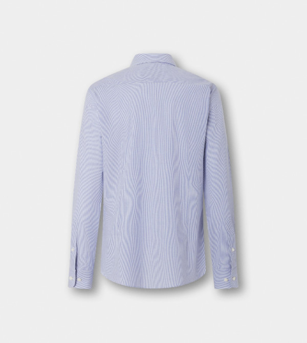 هاكيت  قمصان رسمية   - أزرق Long Sleeves