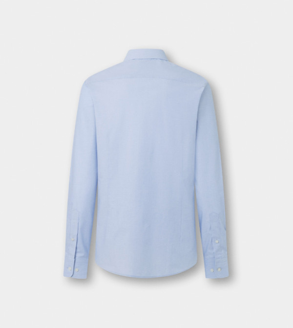 هاكيت  قمصان رسمية   - أزرق Long Sleeves