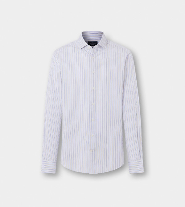 Hackett  Formal Shirts - Blue Long Sleeves