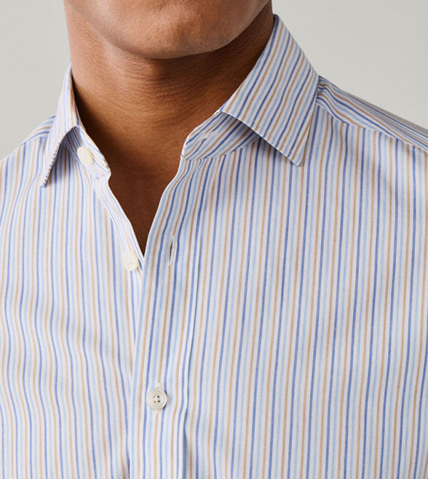 Hackett  Formal Shirts - Blue Long Sleeves