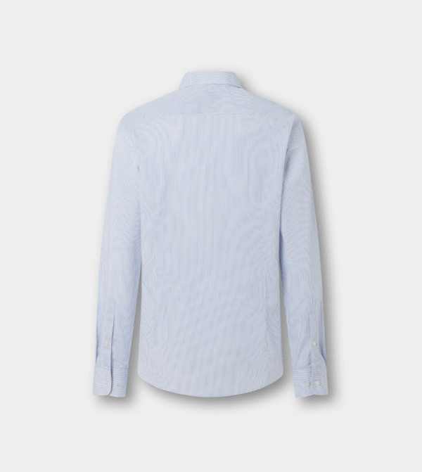 هاكيت  قمصان رسمية   - أزرق Long Sleeves