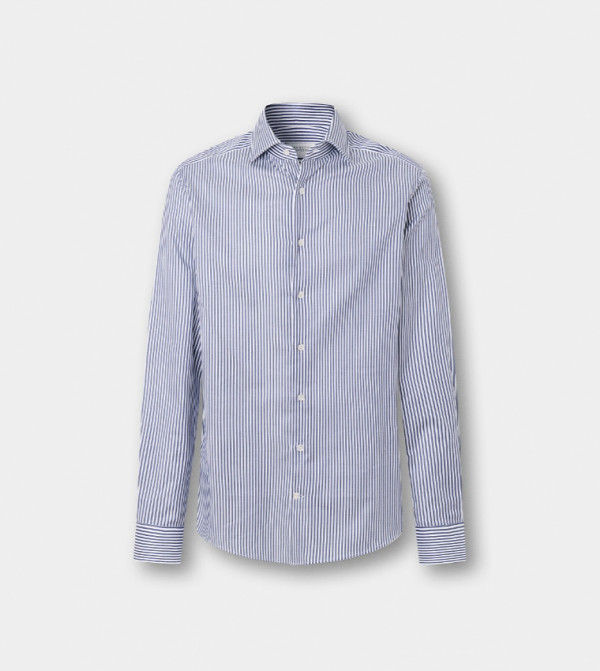 Hackett  Formal Shirts - Blue Long Sleeves