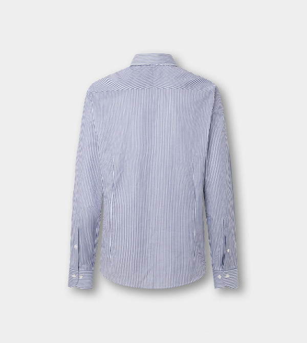Hackett  Formal Shirts - Blue Long Sleeves
