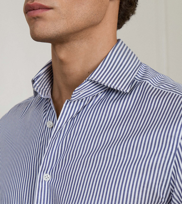 Hackett  Formal Shirts - Blue Long Sleeves