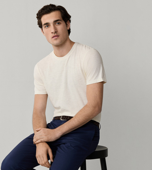 Hackett Hackett - White Round Neck T-Shirts