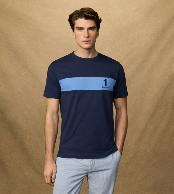 Hackett Hackett - Navy Round Neck T-Shirts