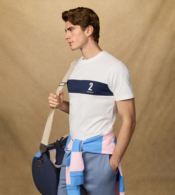 Hackett Hackett - White Round Neck T-Shirts