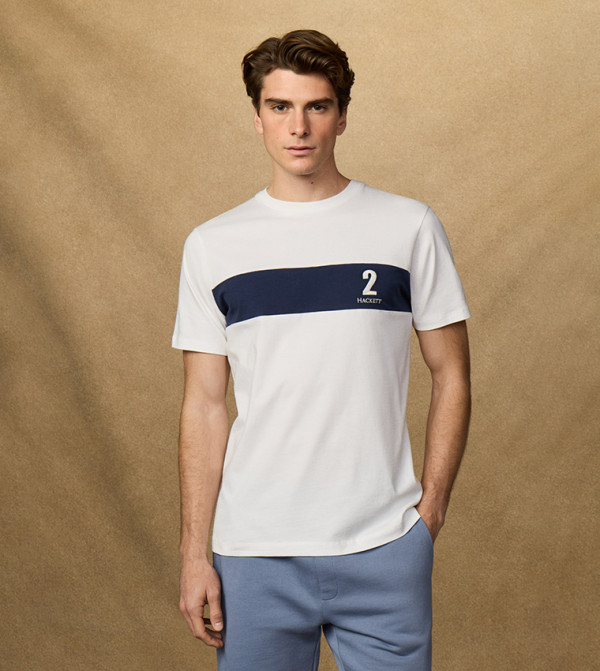 Hackett Hackett - White Round Neck T-Shirts