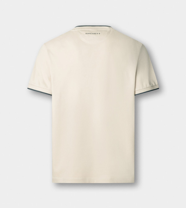 هاكيت  ملابس - بيج Round Neck T-Shirts