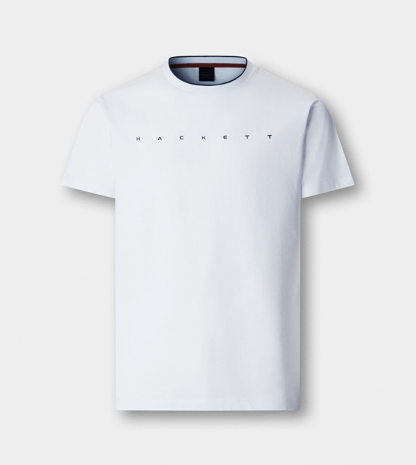 Hackett Hackett - White Round Neck T-Shirts