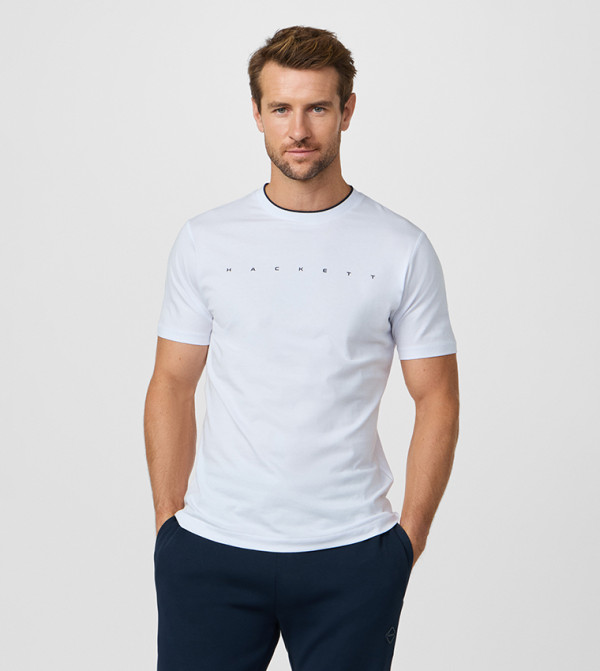 Hackett Hackett - White Round Neck T-Shirts