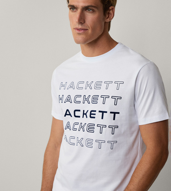 Hackett Hackett - White Casual T-Shirts