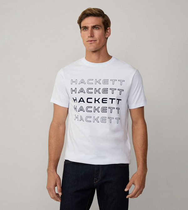 Hackett Hackett - White Casual T-Shirts