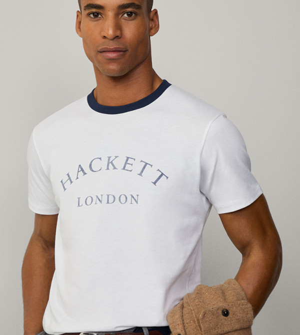 Hackett Hackett - White Casual T-Shirts