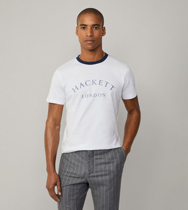 Hackett Hackett - White Casual T-Shirts
