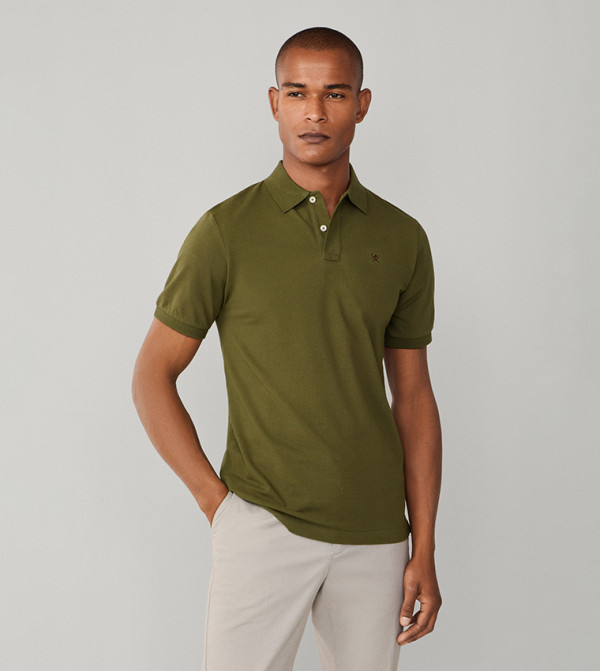 Hackett  Polo T-Shirts - Green Polo T-shirts