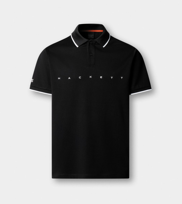 Hackett  Polo T-Shirts - BLACK Polo T-shirts