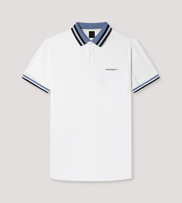Hackett  Polo T-Shirts - White Polo T-shirts
