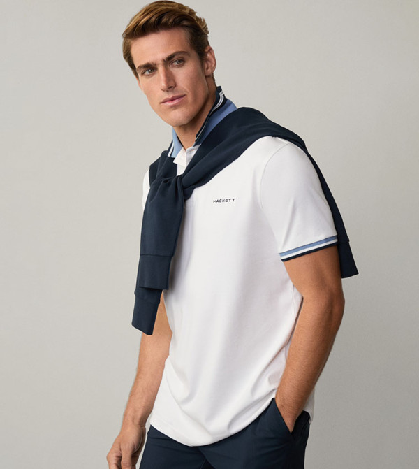 Hackett  Polo T-Shirts - White Polo T-shirts