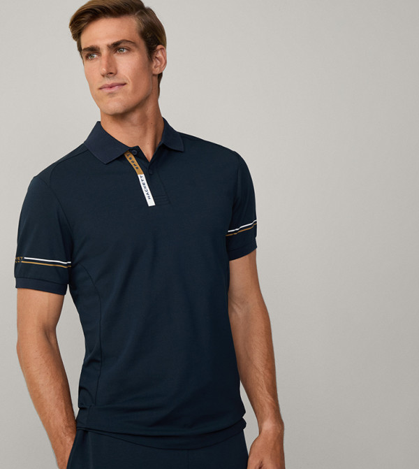 Hackett  Polo T-Shirts - Navy Polo T-shirts