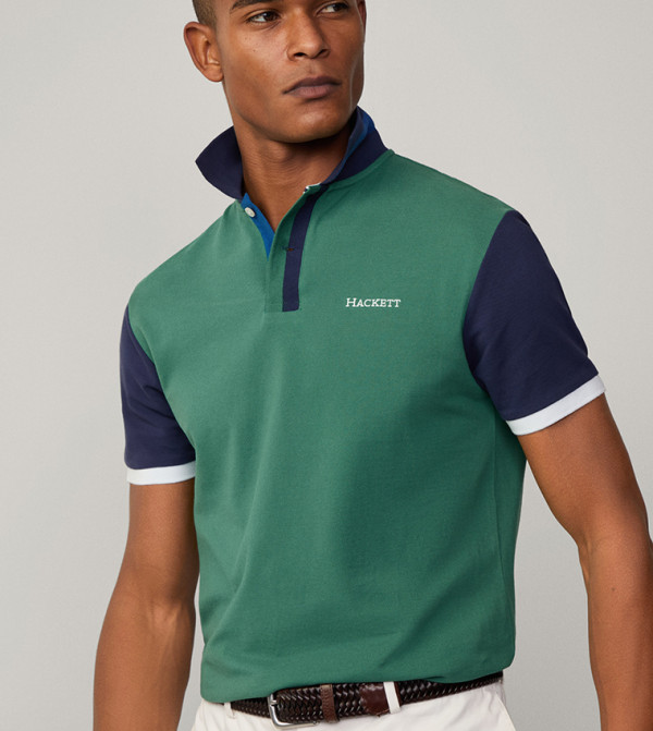 Hackett  Clothing - Green Polo T-shirts