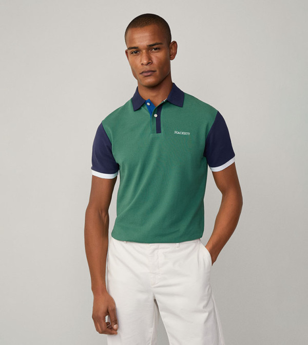 Hackett  Clothing - Green Polo T-shirts