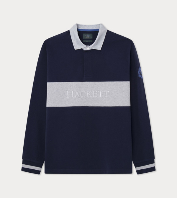 Hackett  Polo T-Shirts - Navy Polo T-shirts