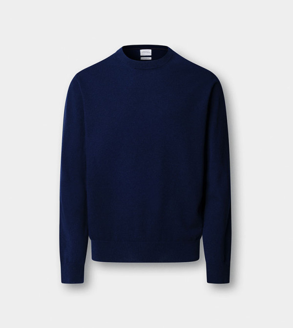 هاكيت  سترات و كارديغانات  - كحلي Round Neck Sweaters