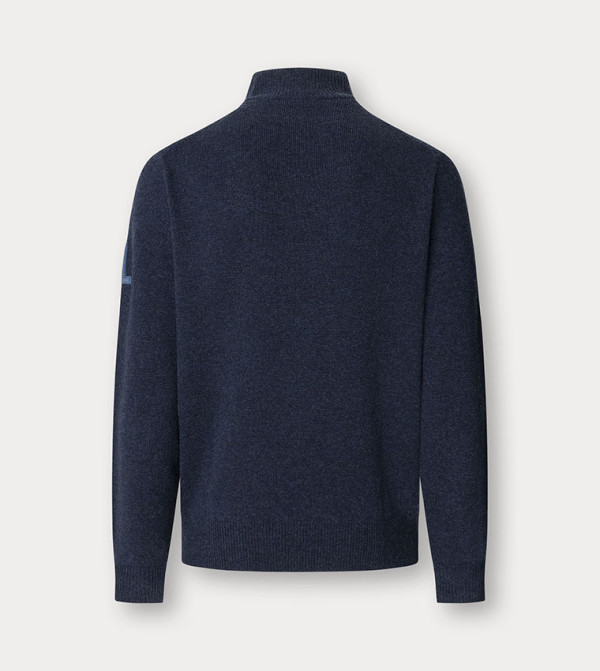 هاكيت سترات بياقة السلحفاة - كحلي Turtle neck Sweaters
