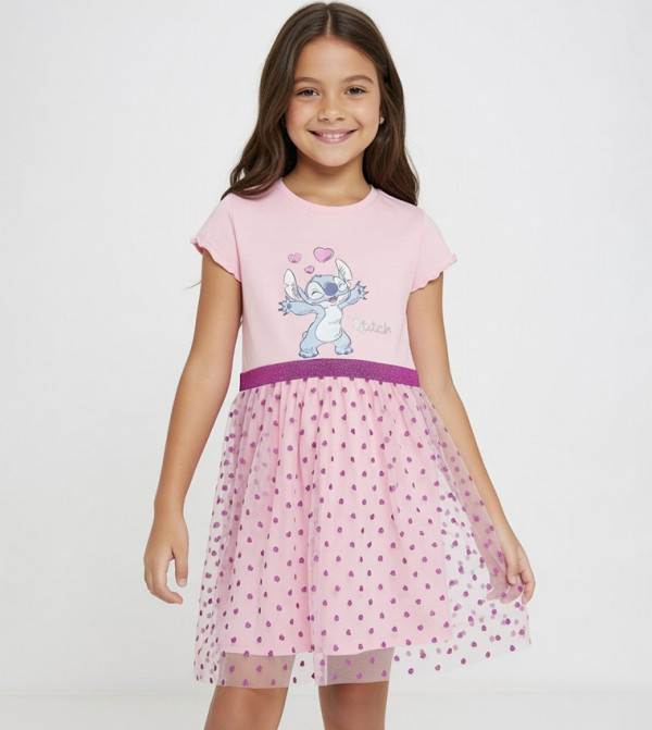 هوليود ماجيك  - وردي فستان كاجوال 