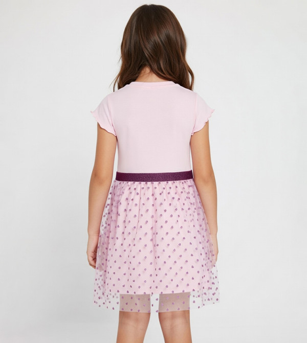 هوليود ماجيك  - وردي فستان كاجوال 