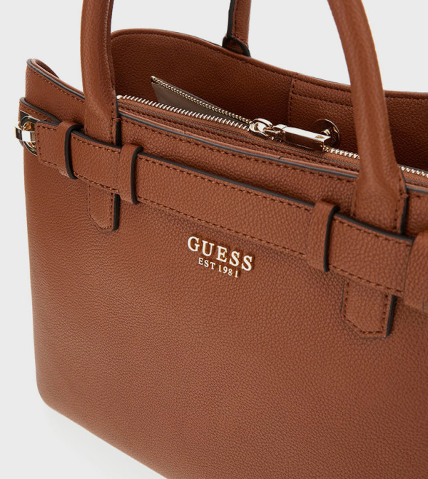 Guess  Satchel Bags - Tan Satchel Bags