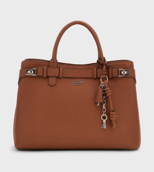 Guess  Satchel Bags - Tan Satchel Bags