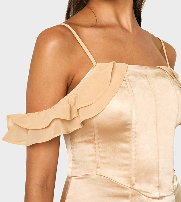 boohoo - Outlet  - Brown Maxi Dresses