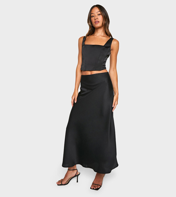 boohoo boohoo - Black Maxi Skirts