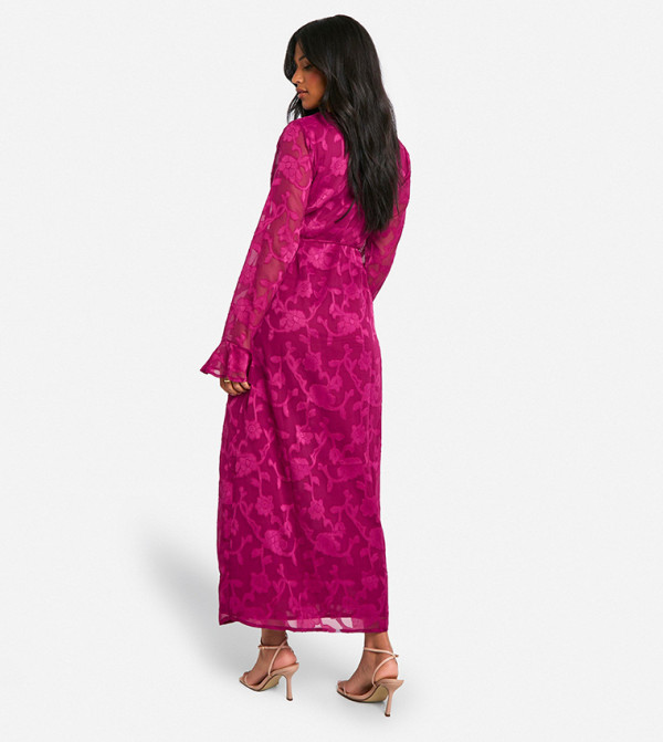 بوهو - إكسبرس  romance-lace-edits - أرجواني Midi Dresses