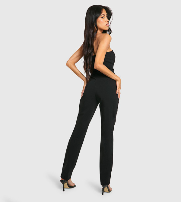 بوهو - اوتليت  افرولات وجمبسوت - أسود جيمسوت