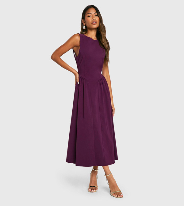 boohoo - Outlet  - Purple Midi Dresses