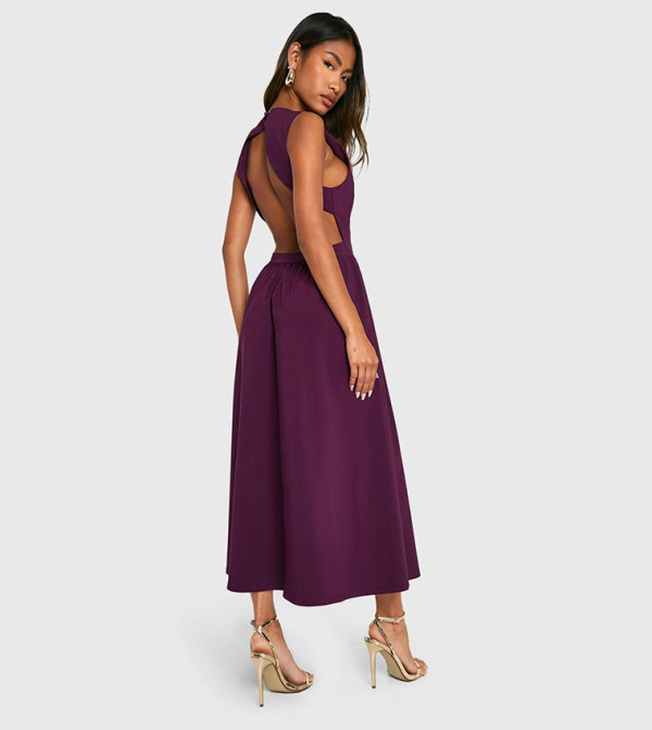 boohoo - Outlet  - Purple Midi Dresses